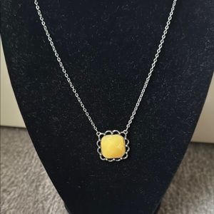 Marlyn Schiff Yellow Pendant Necklace